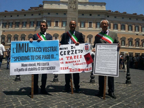 Tre sindaci a Montecitorio